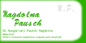 magdolna pausch business card